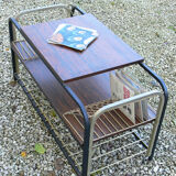 Vintage platinum vinyl coffee table