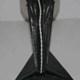Lampe  fer forgé art déco