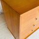 Large vintage chest of drawers with 4 drawers and oak storage, circa 1960s.