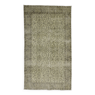 Turkish Anatolian Handmade Vintage Area Rug 210 cm x 105 cm