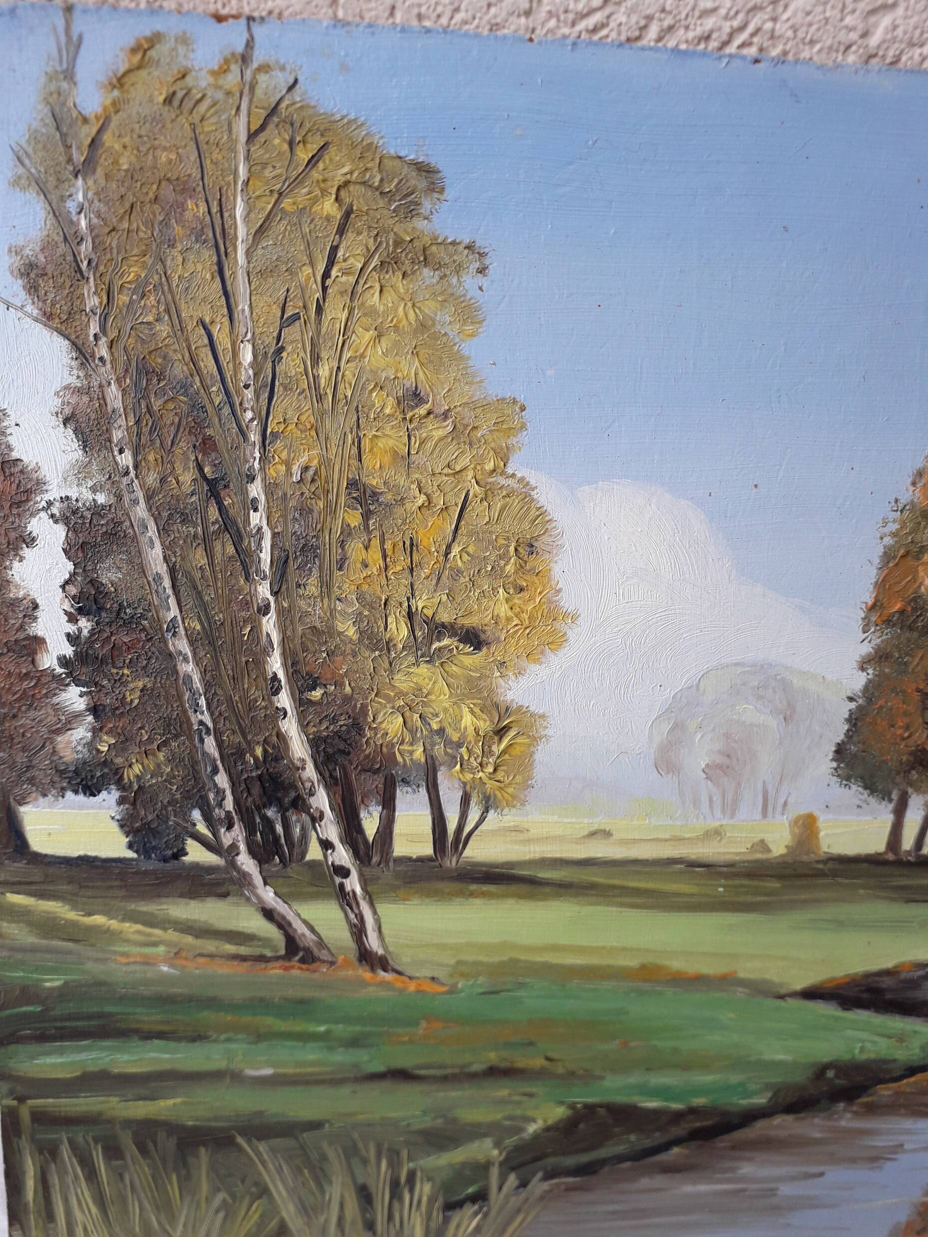 Landscape oil painting