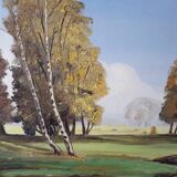 Landscape oil painting