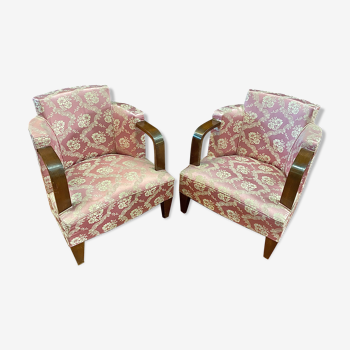 Pair of art deco armchairs