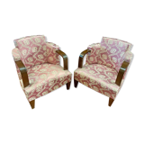 Pair of art deco armchairs
