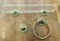 Vintage lucite and brass shelf with its hooks.