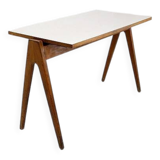 Vintage beech table compass feet by Robin Day for Hille, United Kingdom 1950s
