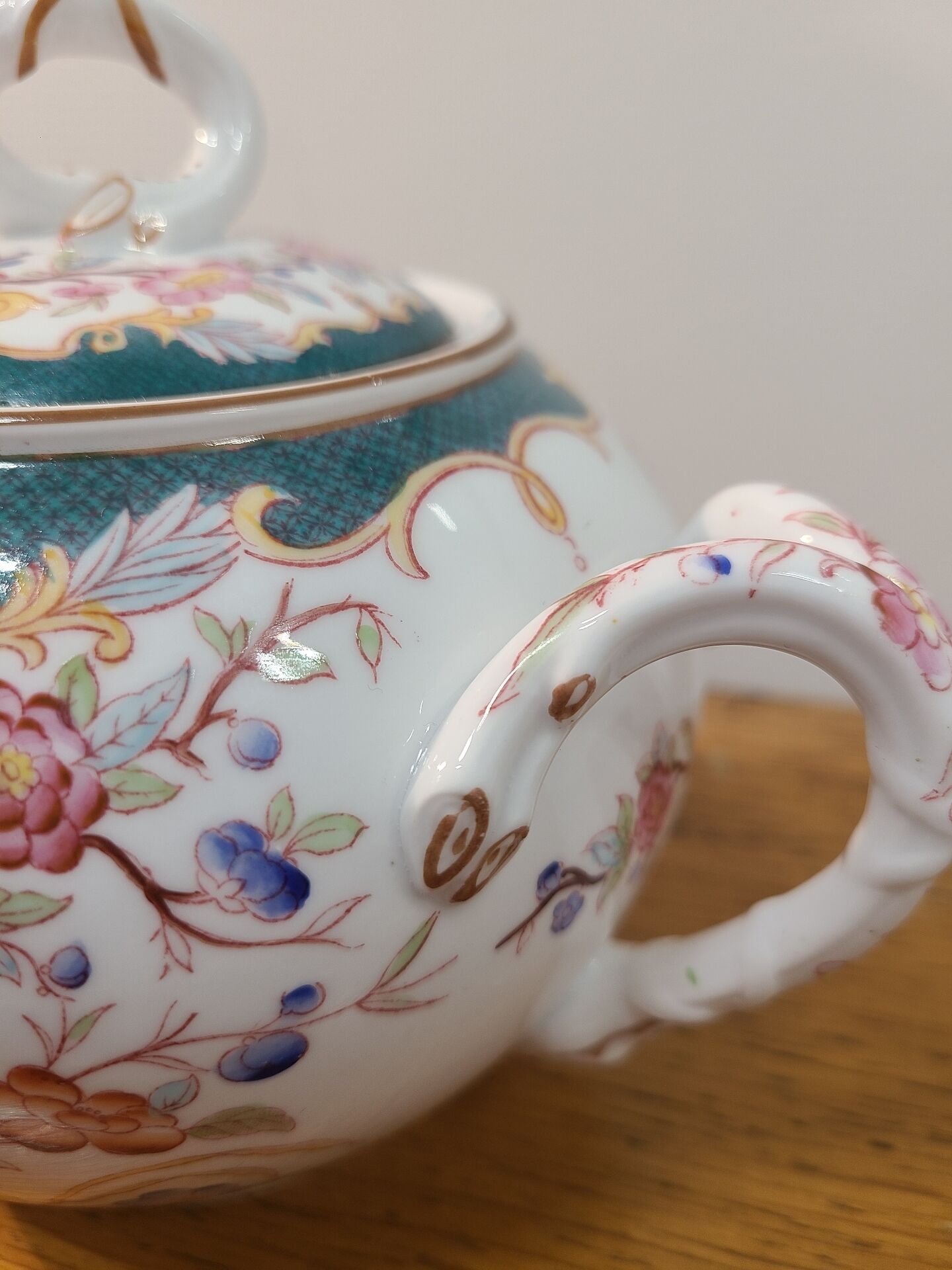 Sarreguemines porcelaine - sucrier modèle minton