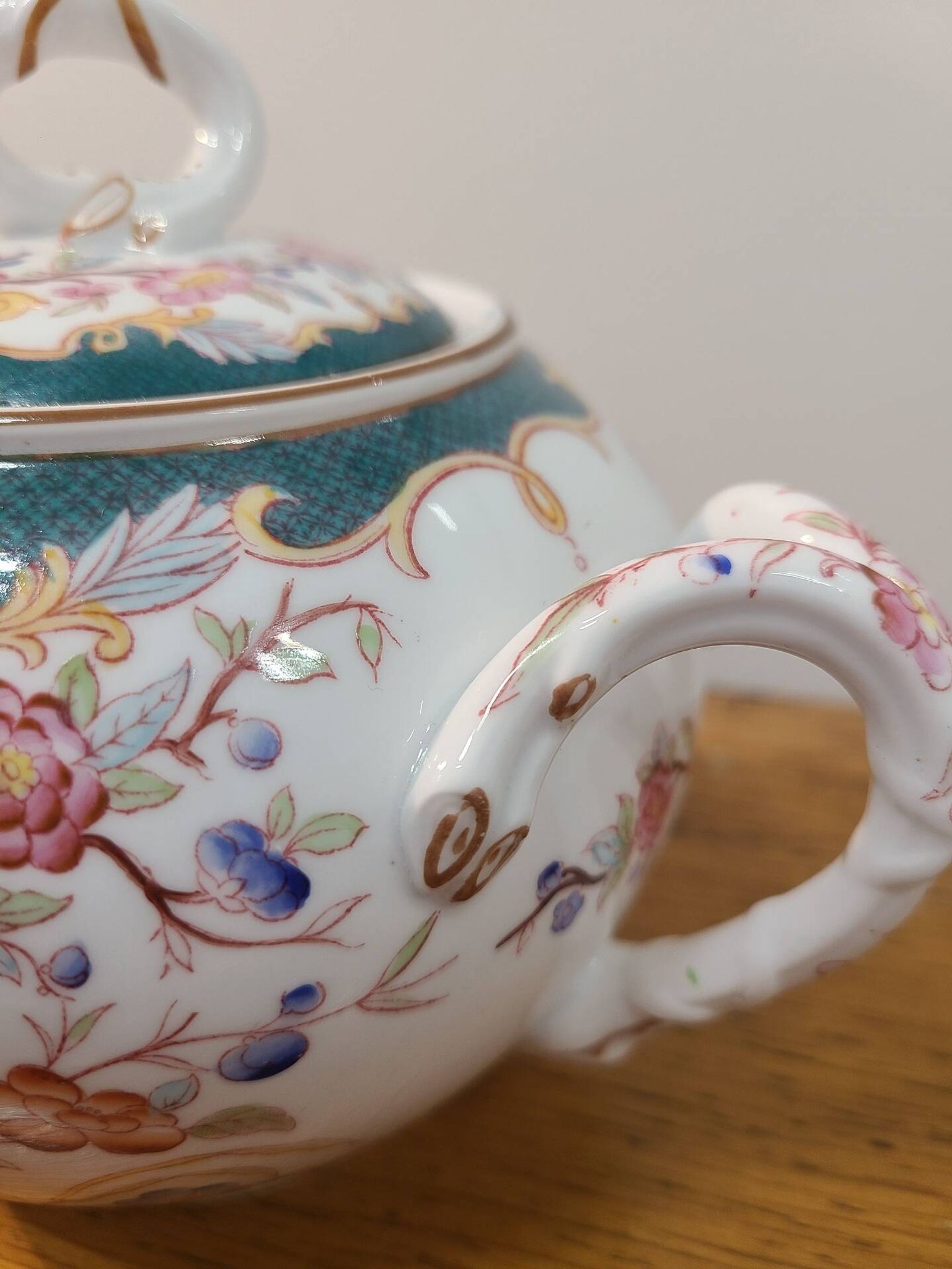 Sarreguemines porcelain - sugar bowl model minton