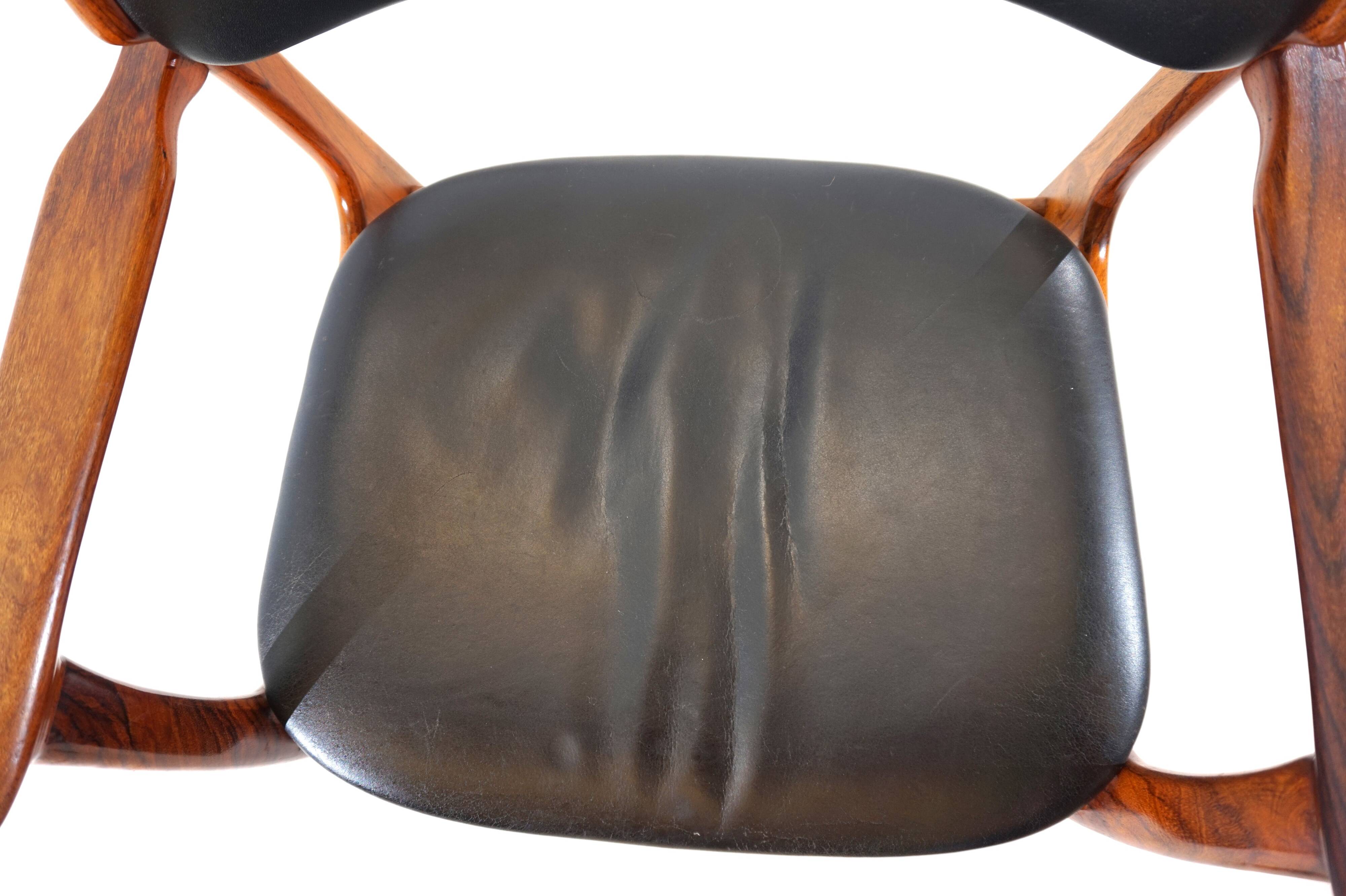 Erik Buck lot de 4 chaises de salle à manger en palissandre OD 50 pour OD Mobler