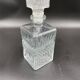 Vintage, whisky decanter, bottle, pitcher, cap, diamond decoration, spikes, 1960s, 1970s, Glass