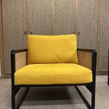 Set of two Red edition cane armchairs