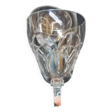 10 anciens verres a eau en cristal taillé art déco saint louis / baccarat