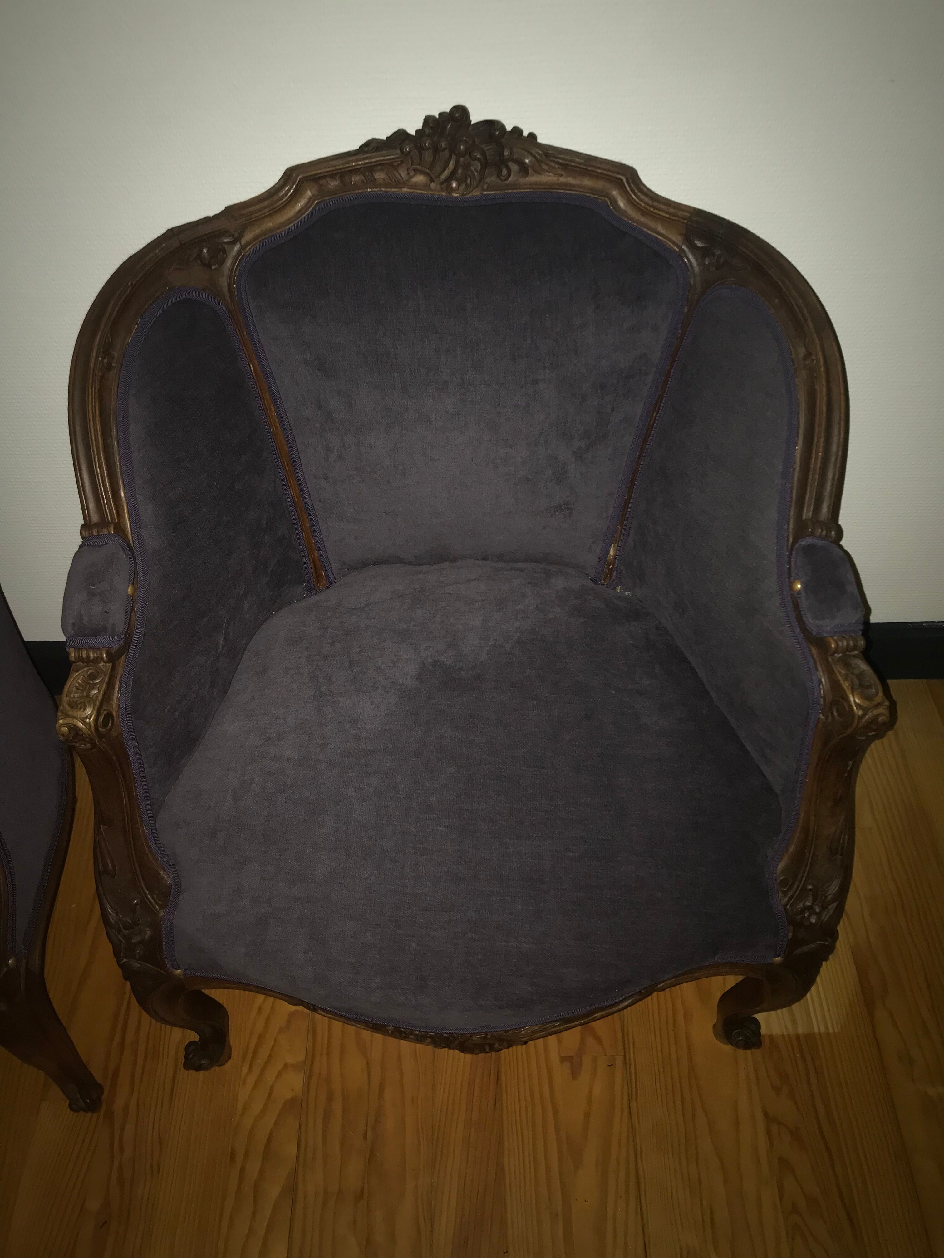 Duo of armchairs