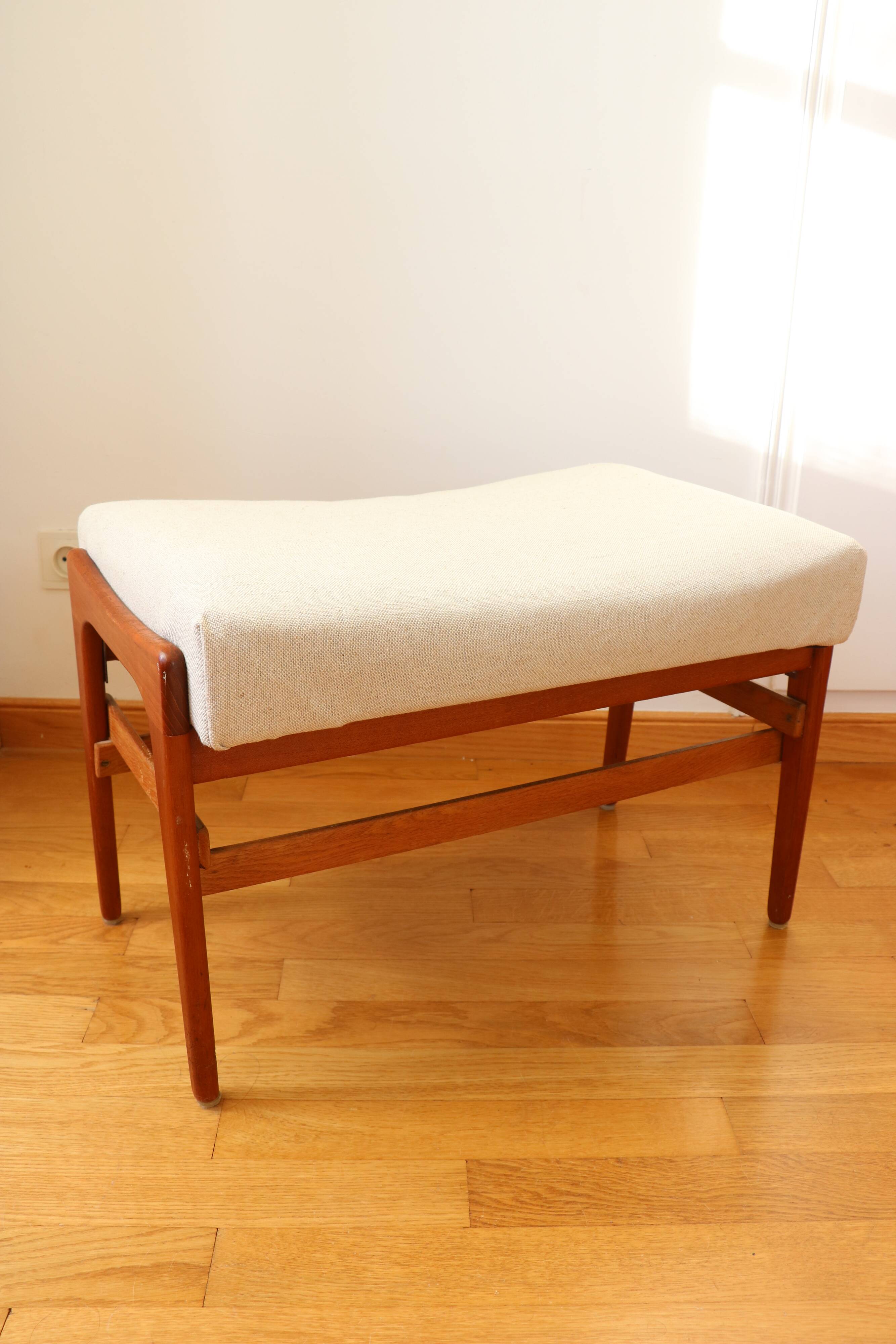 Scandinavian footrest, teak, 1960