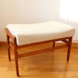 Scandinavian footrest, teak, 1960