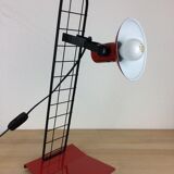 Modular desk lamp, red mesh