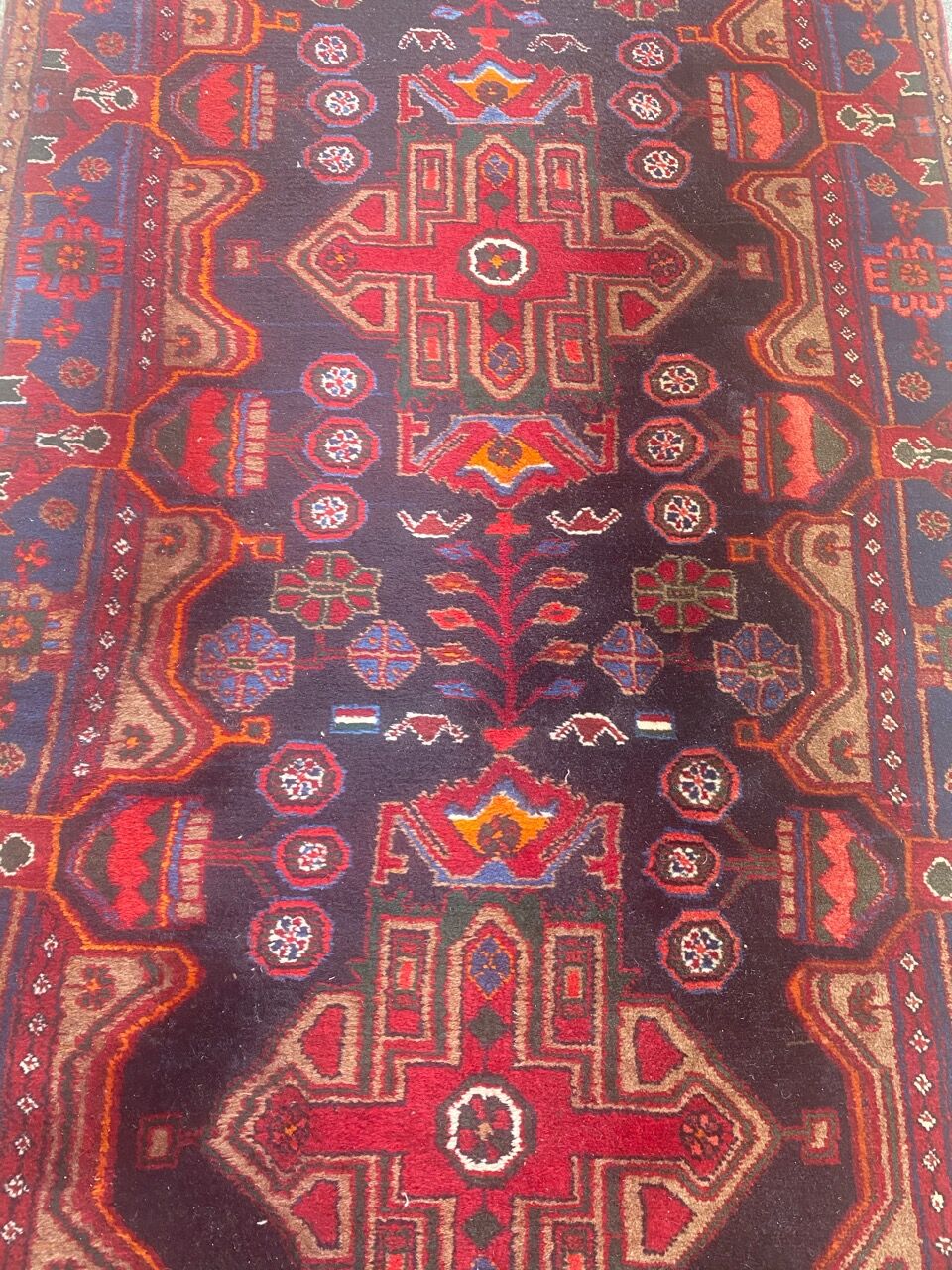Persian carpet hamadan handmade 110x530