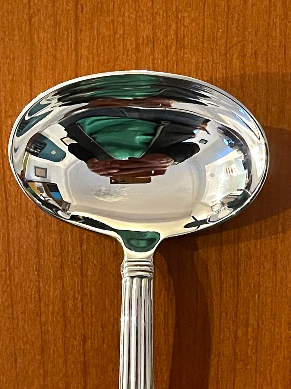 Christofle Aria, sauce spoon.