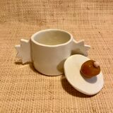 Glazed ceramic box of French artisanal manufacture vallauris