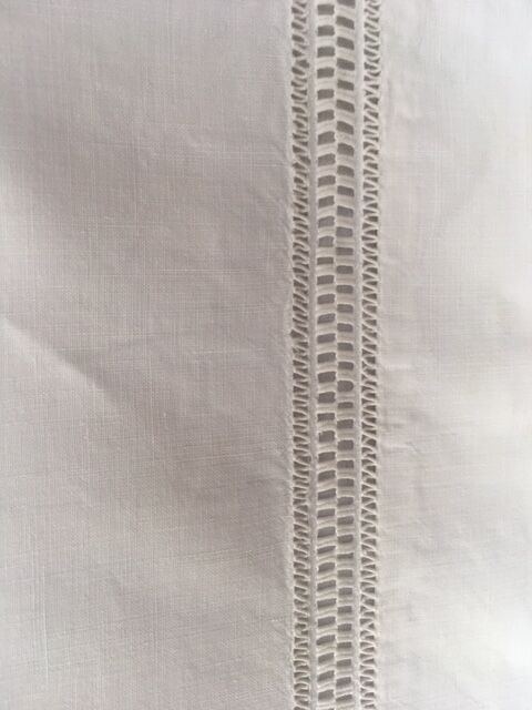 Old linen sheet monogram a d 224 x 312 cm