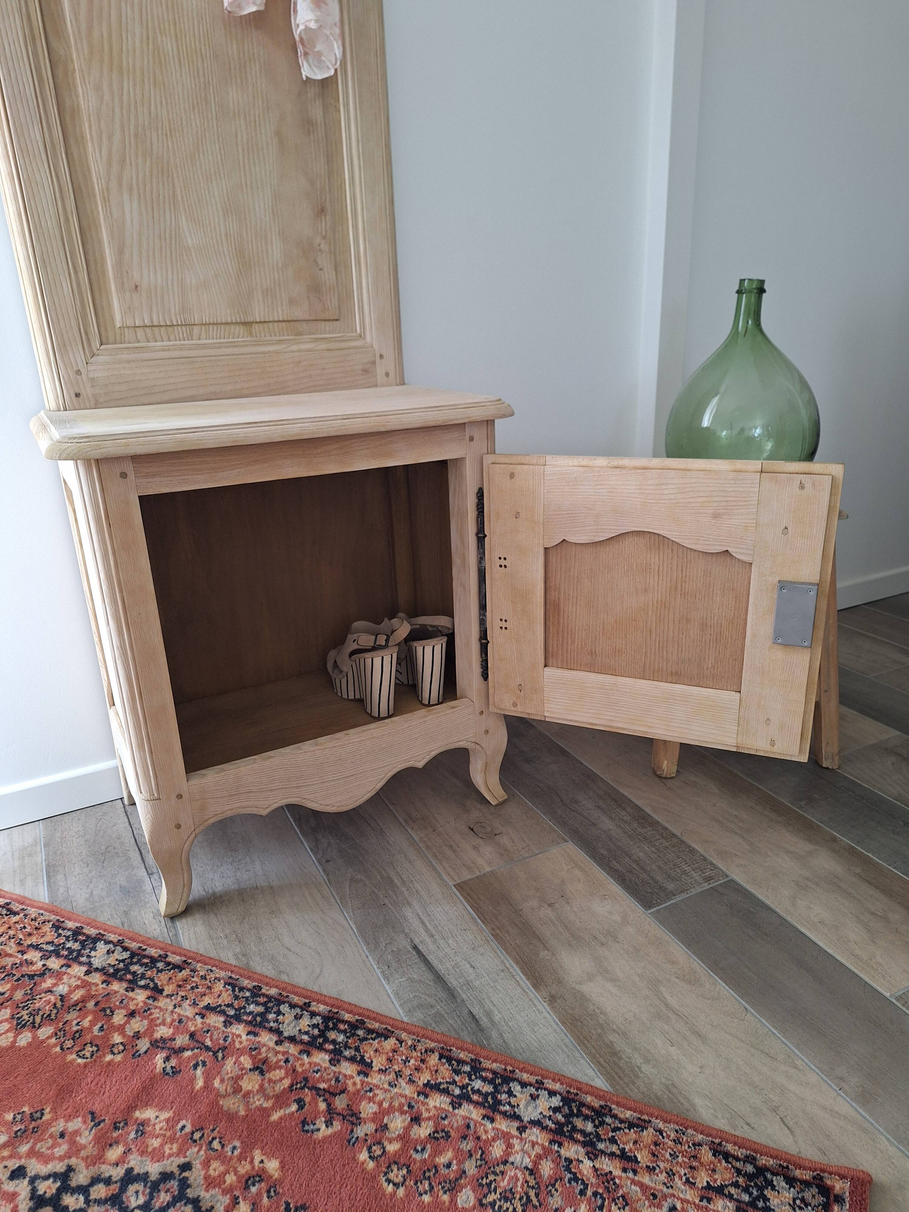 Restored antique oak entrance wardrobe