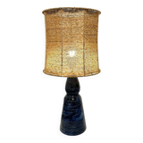 Lampe en céramique bleue