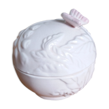 Spherical box in pink ceramic Willemse