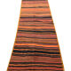 Vintage persian kilim rug- handmade oriental flat-weave rug- 125x363cm