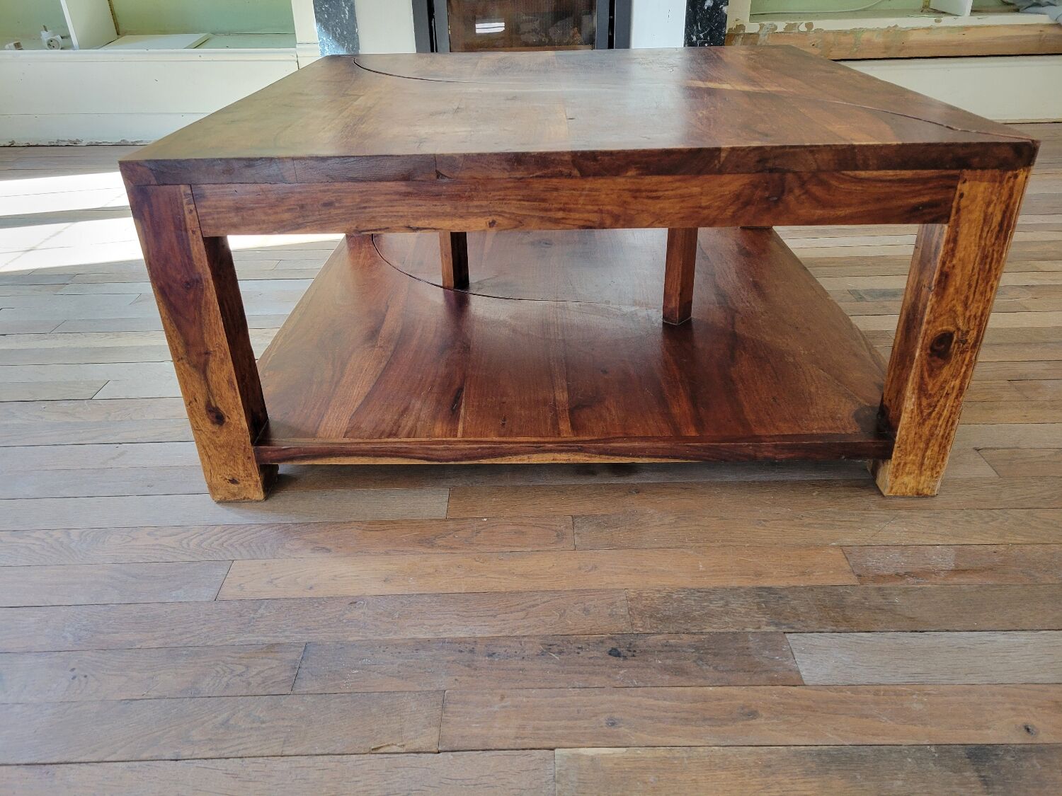 Table basse en 2 parties, vers 1970