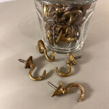 Hook gilded bronze