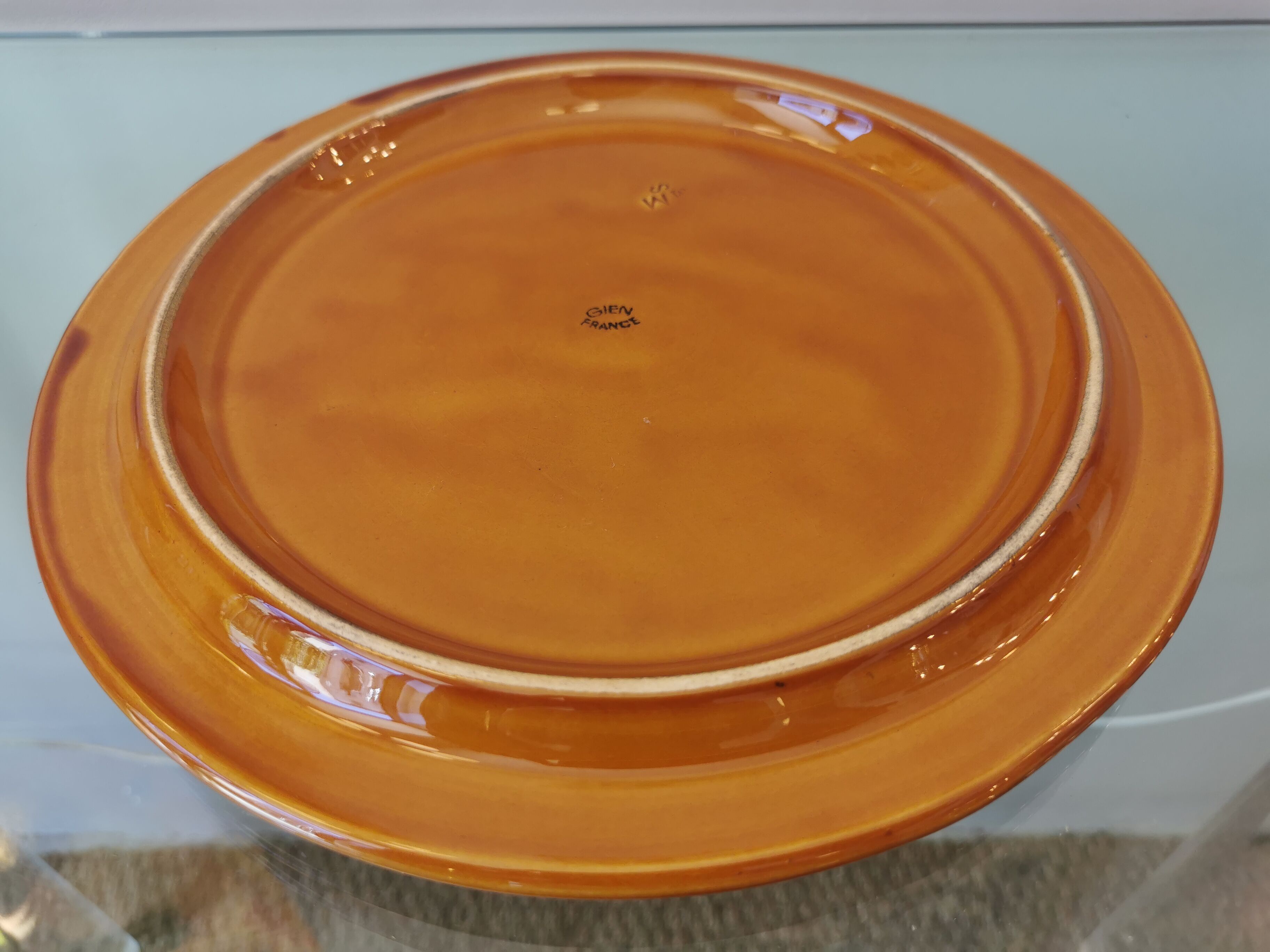 Vintage service of the faience factory of Gien, France 70s