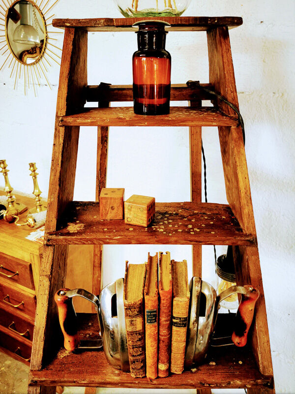 Former wooden painter's stepladder