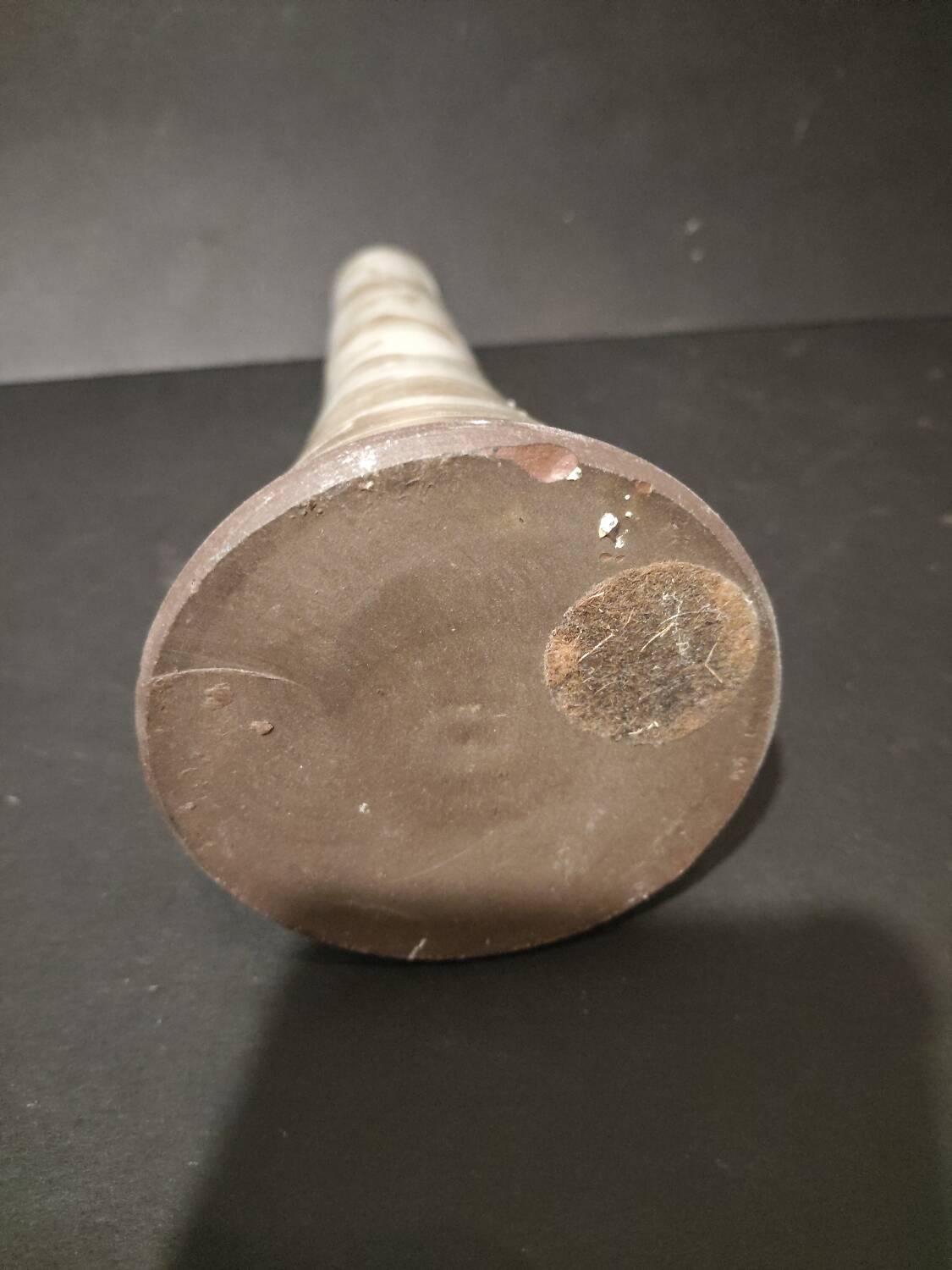 Natural-toned ceramic soliflore vase – 22 cm