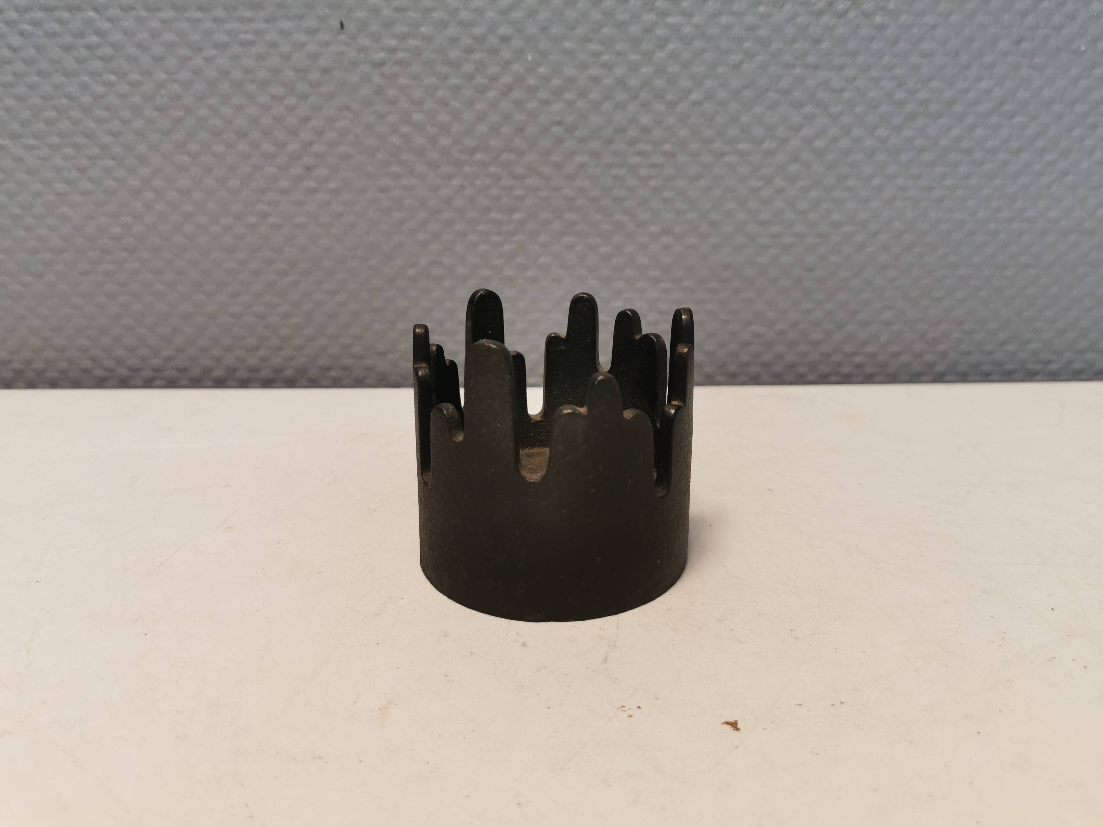 Candleholder made of cast iron, called Summit, Denmark 1970s