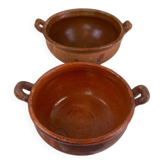 Glazed terracotta pot