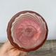 Old bottle pink Baccarat ancient crystal perfume / toilet accessory