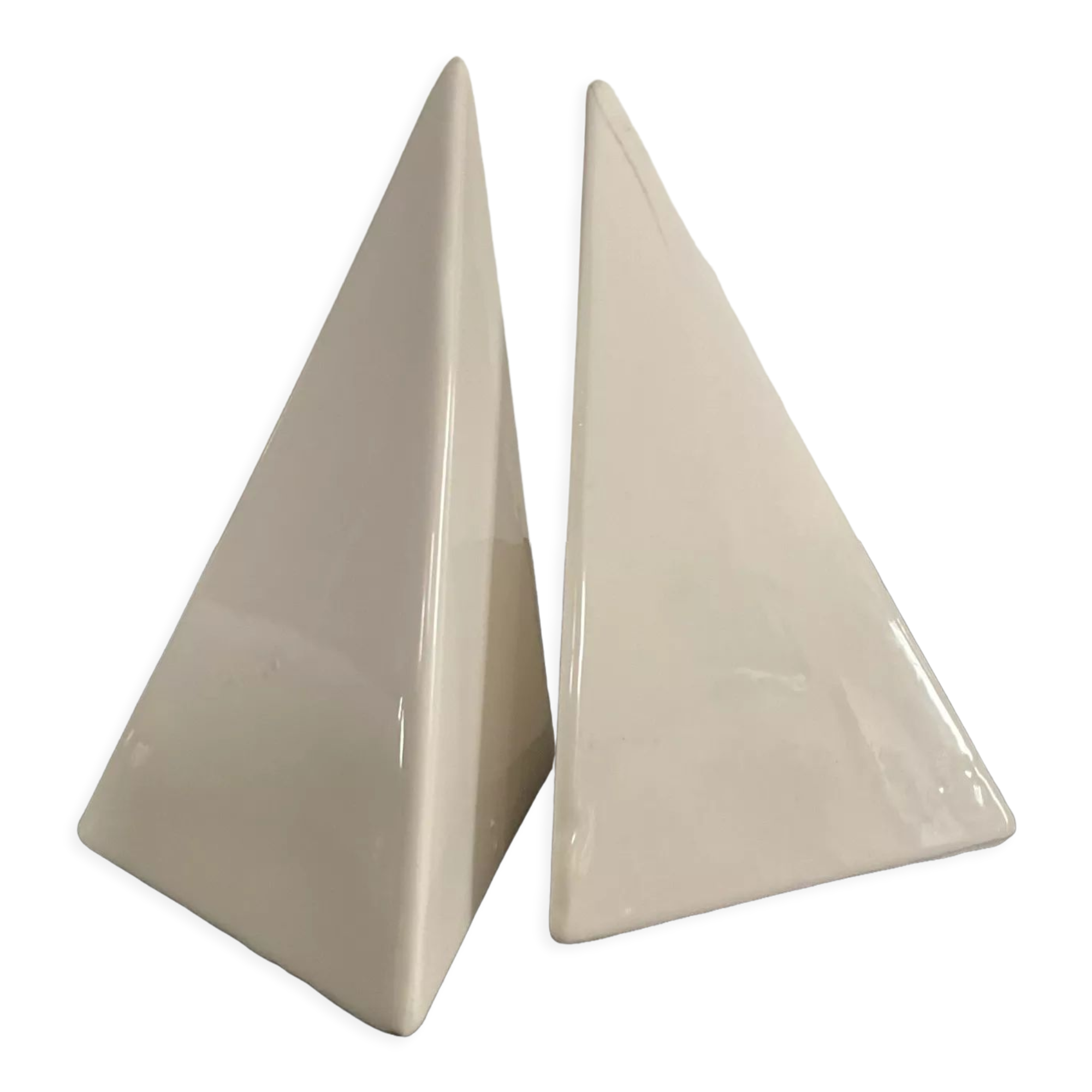Pair of vintage ceramic bookends 70s