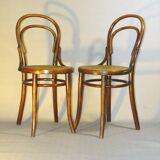 2 chairs Thonet n°14 1/2 canned, circa 1914