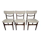 Set of three chairs, Denmark, 1960s