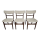 Set of three chairs, Denmark, 1960s