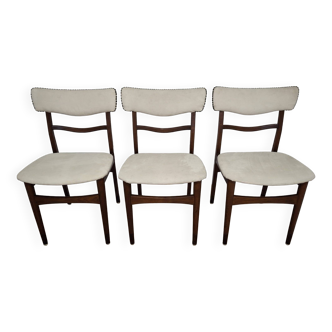 Set of three chairs, Denmark, 1960s