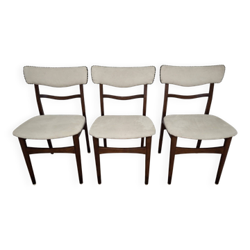 Set of three chairs, Denmark, 1960s