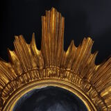 MIroir sun gilded wood and resin 60/70