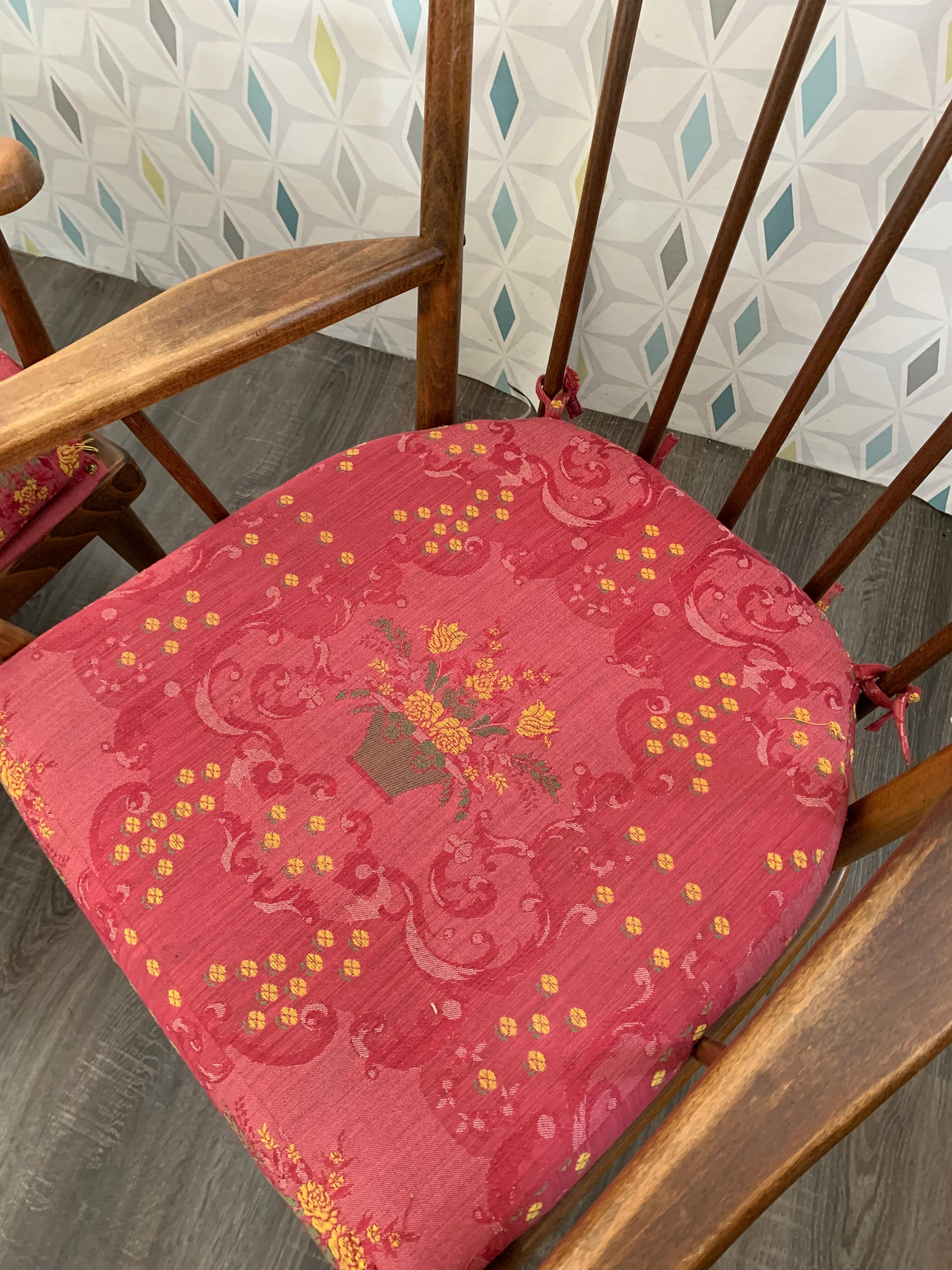 Paire fauteuils Baumann éventail
