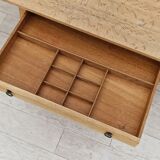 1970s, Danish design, coffee/sewing table, oak wood, original condition.