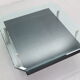 B&B Italia 'Diesis' Two-Tier Glass and Leather Coffee Table by Antonio Citterio