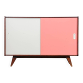 Vintage dark oak chest of drawers by Jiri Jiroutek, model U-452, 1960