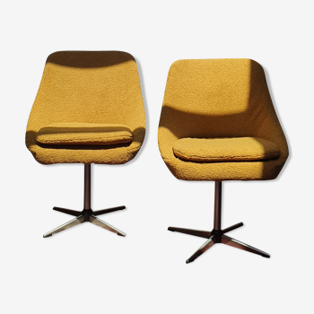 Pair of space age swivel chairs 70s