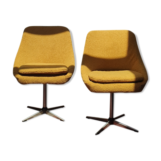 Pair of space age swivel chairs 70s