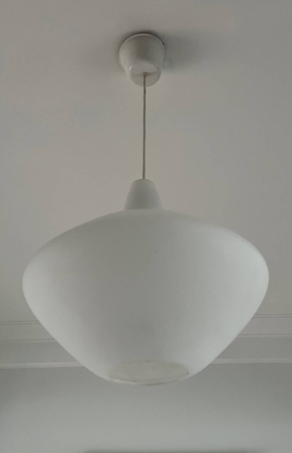 Opaline glass pendant called “Onion” Lisa Johansson-Pape for ASEA